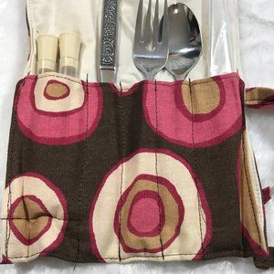 Personal utensil travel kit pouch set Handmade